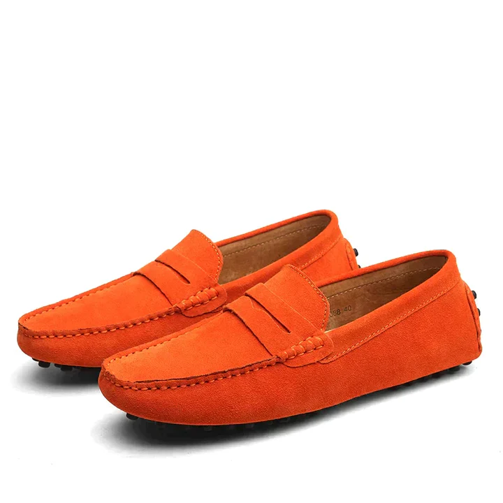 Mocasines casuales de cuero para hombre, estilo mocasín, estilo mocasín