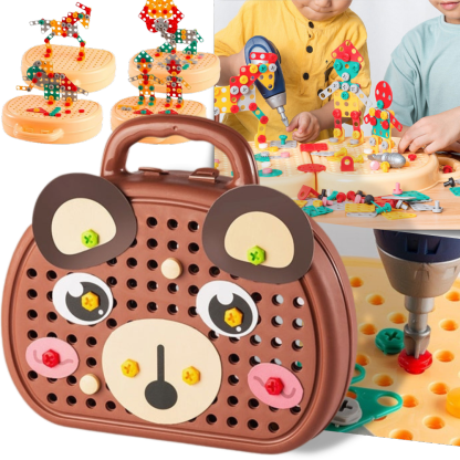 Kit educativo de juguetes y taladros de rompecabezas