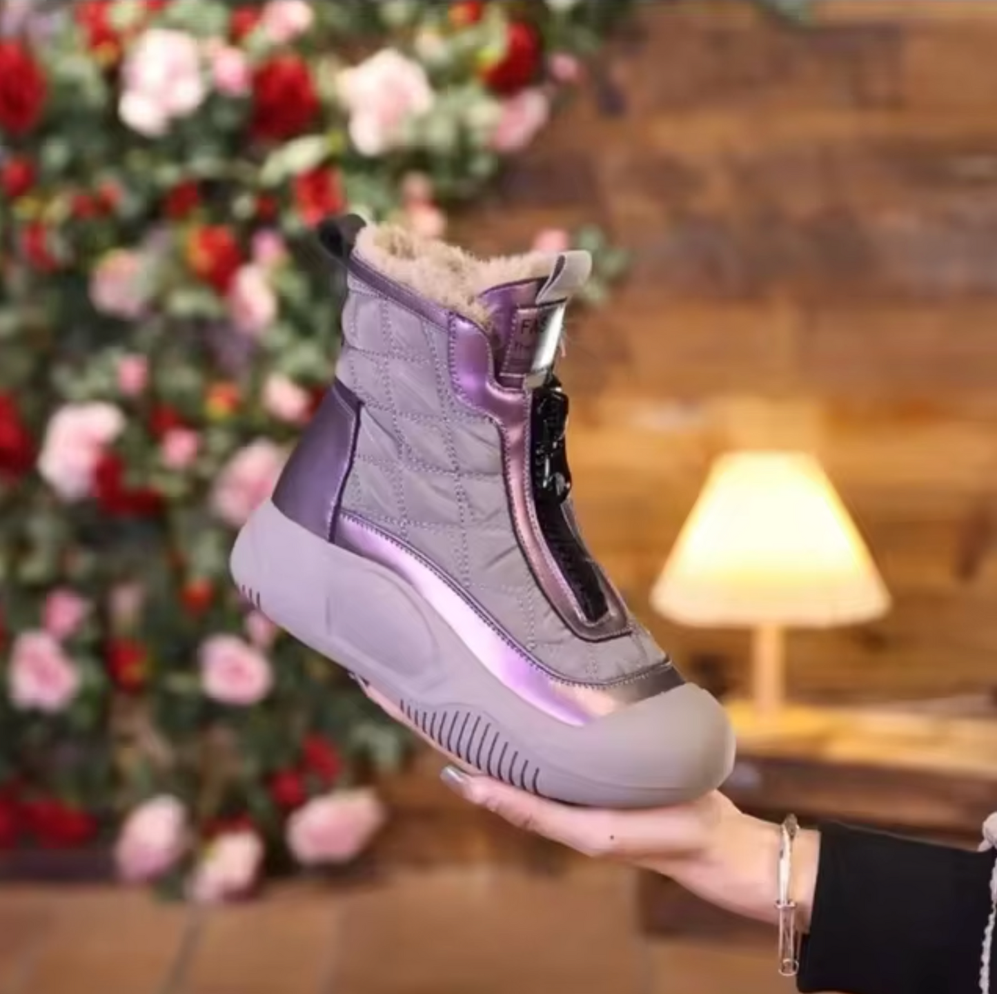 Botas de nieve impermeables para mujer