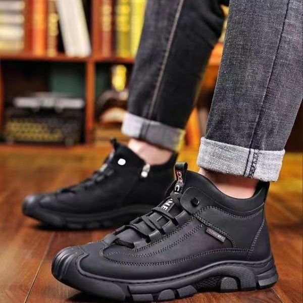 Zapatos de invierno cálidos de algodón para hombre