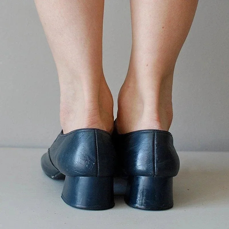 Zapatos Mary Janes de verano de tacón bajo estilo vintage para mujer