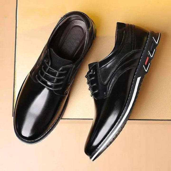 Zapatos Oxford de vestir de cuero ortopédicos para hombre