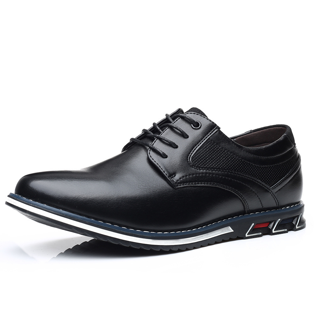 Zapatos Oxford de vestir de cuero ortopédicos para hombre