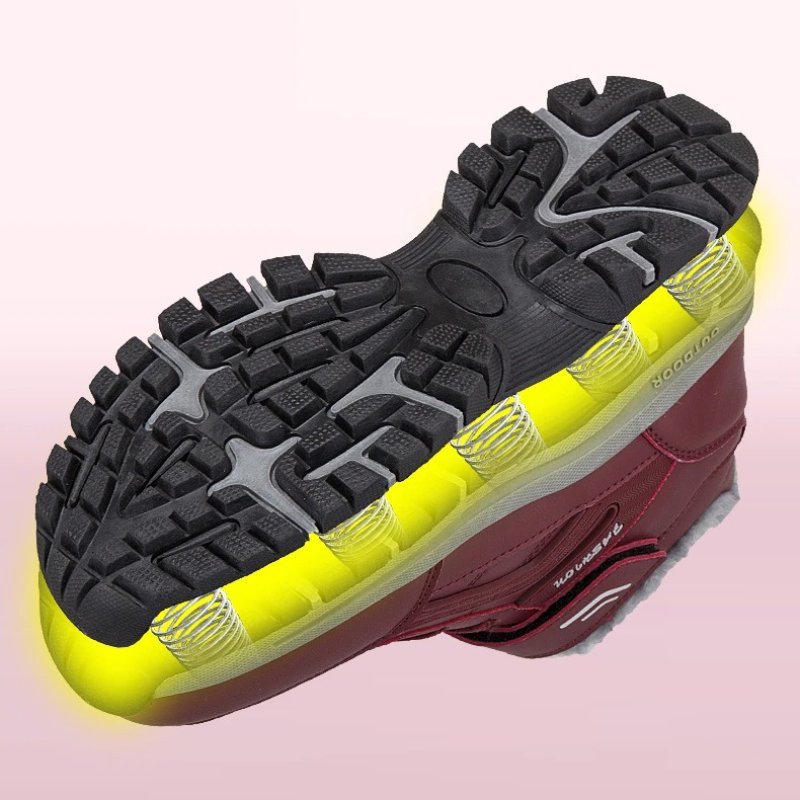 Botines ortopédicos impermeables con velcro de invierno para hombre