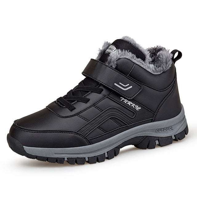 Botines ortopédicos impermeables con velcro de invierno para hombre