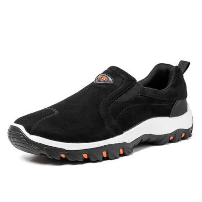 Zapatos ortopédicos de gamuza de primera calidad sin cordones para hombre