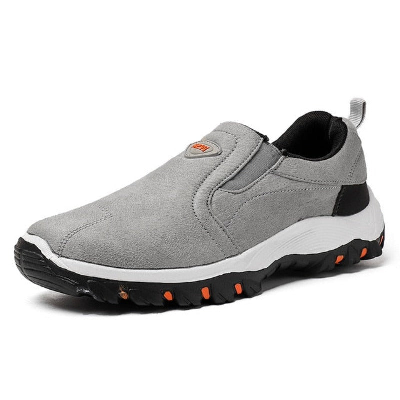 Zapatos ortopédicos de gamuza de primera calidad sin cordones para hombre