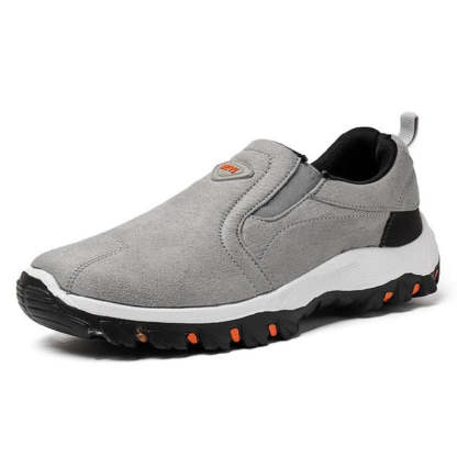 Zapatos ortopédicos de gamuza de primera calidad sin cordones para hombre