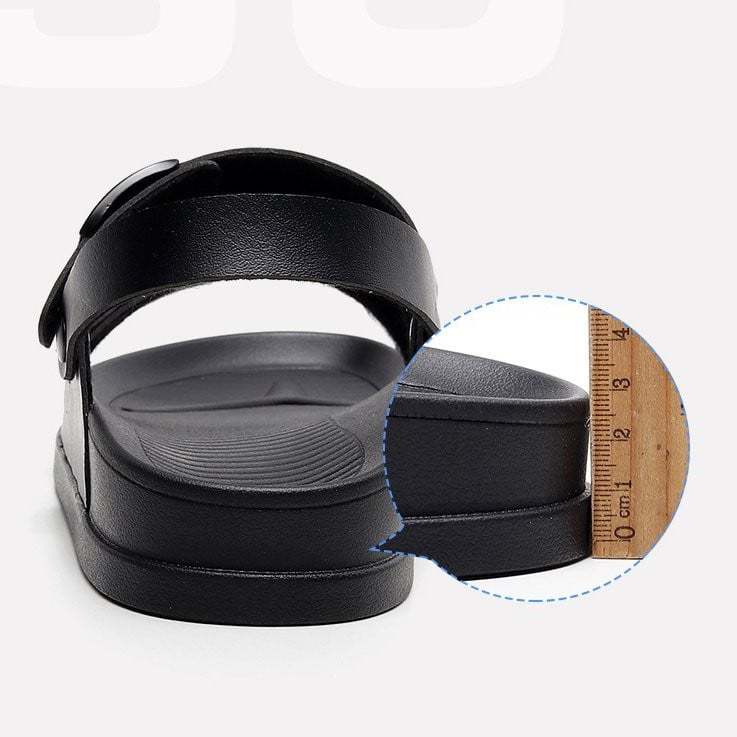 Sandalias ortopédicas impermeables para hombre con hebilla y soporte para el arco de la playa