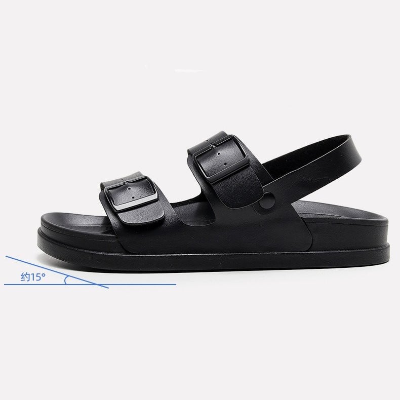 Sandalias ortopédicas impermeables para hombre con hebilla y soporte para el arco de la playa