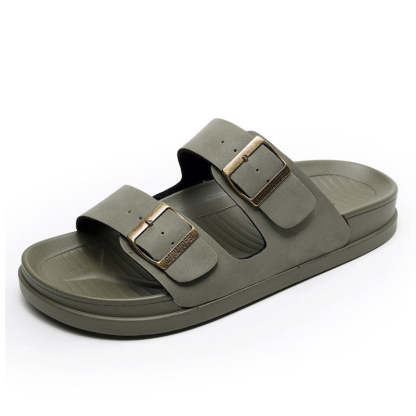 Sandalias ortopédicas impermeables para hombre con hebilla y soporte para el arco de la playa