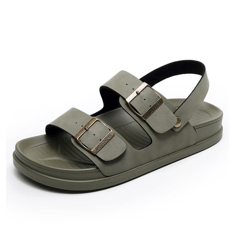 Sandalias ortopédicas impermeables para hombre con hebilla y soporte para el arco de la playa