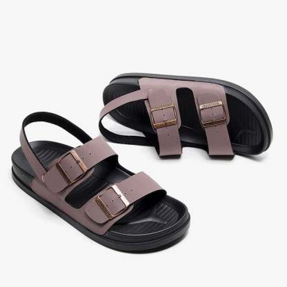Sandalias ortopédicas impermeables para hombre con hebilla y soporte para el arco de la playa