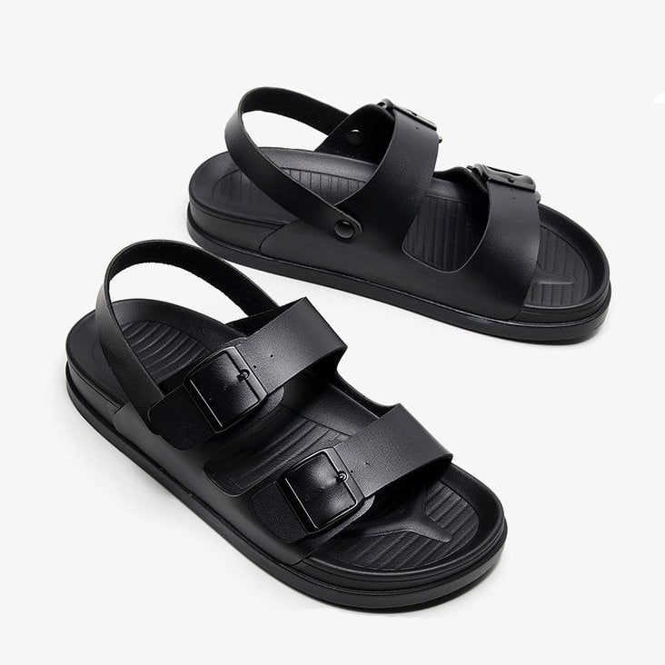 Sandalias ortopédicas impermeables para hombre con hebilla y soporte para el arco de la playa