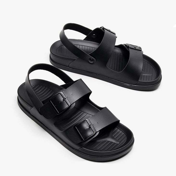 Sandalias ortopédicas impermeables para hombre con hebilla y soporte para el arco de la playa
