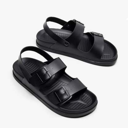 Sandalias ortopédicas impermeables para hombre con hebilla y soporte para el arco de la playa