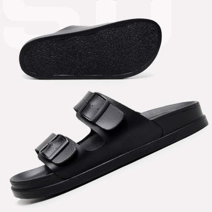 Sandalias ortopédicas impermeables para hombre con hebilla y soporte para el arco de la playa