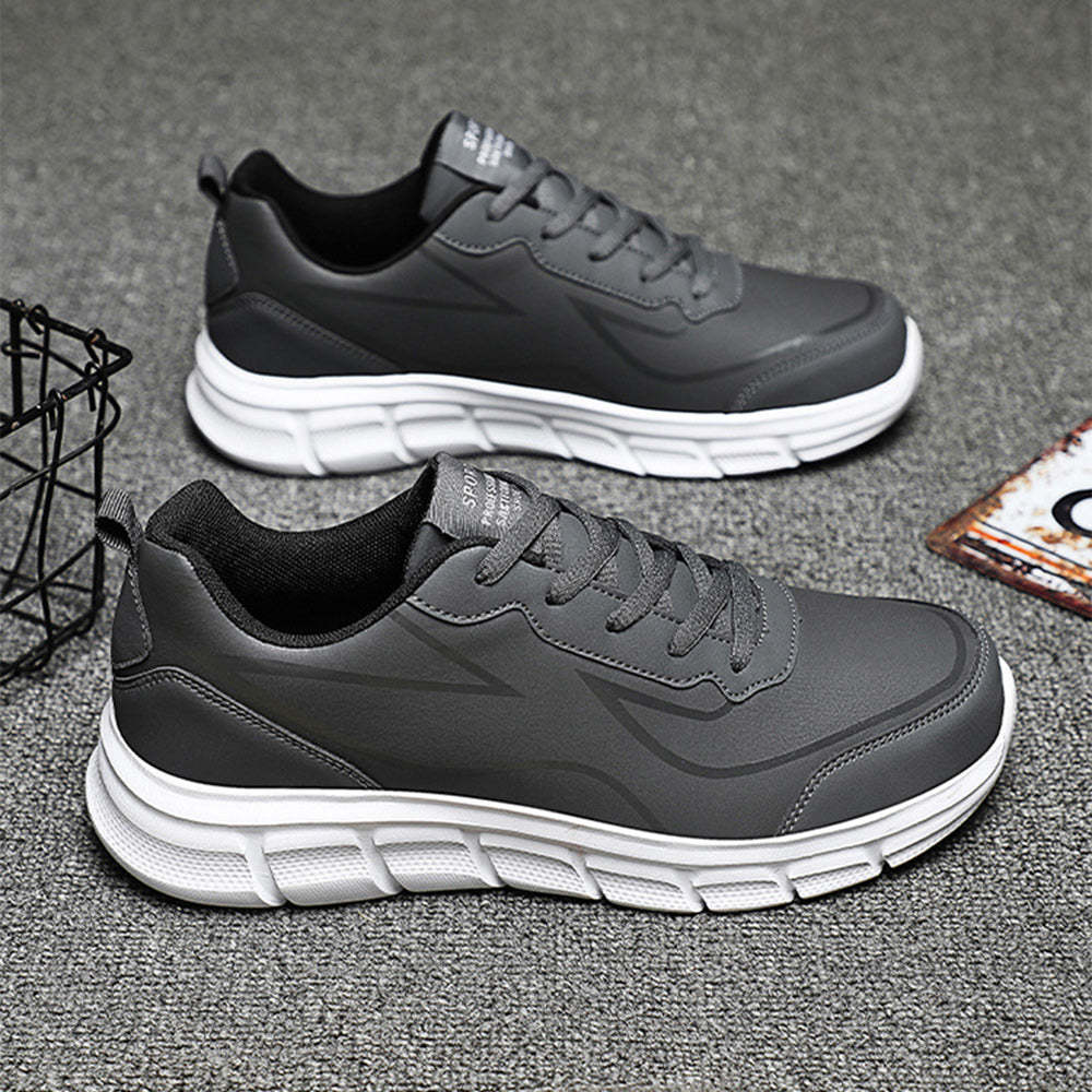 Zapatillas cómodas de cuero para hombre