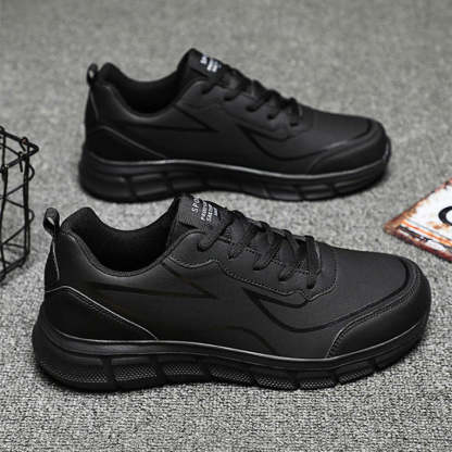 Zapatillas cómodas de cuero para hombre