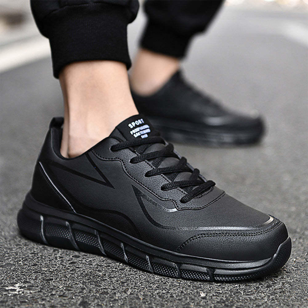 Zapatillas cómodas de cuero para hombre