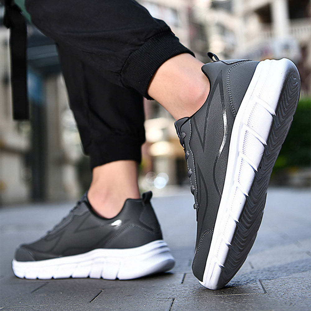 Zapatillas cómodas de cuero para hombre