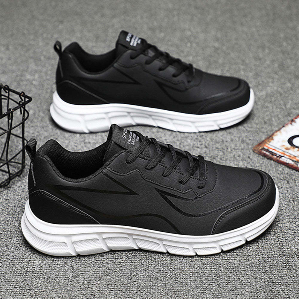 Zapatillas cómodas de cuero para hombre