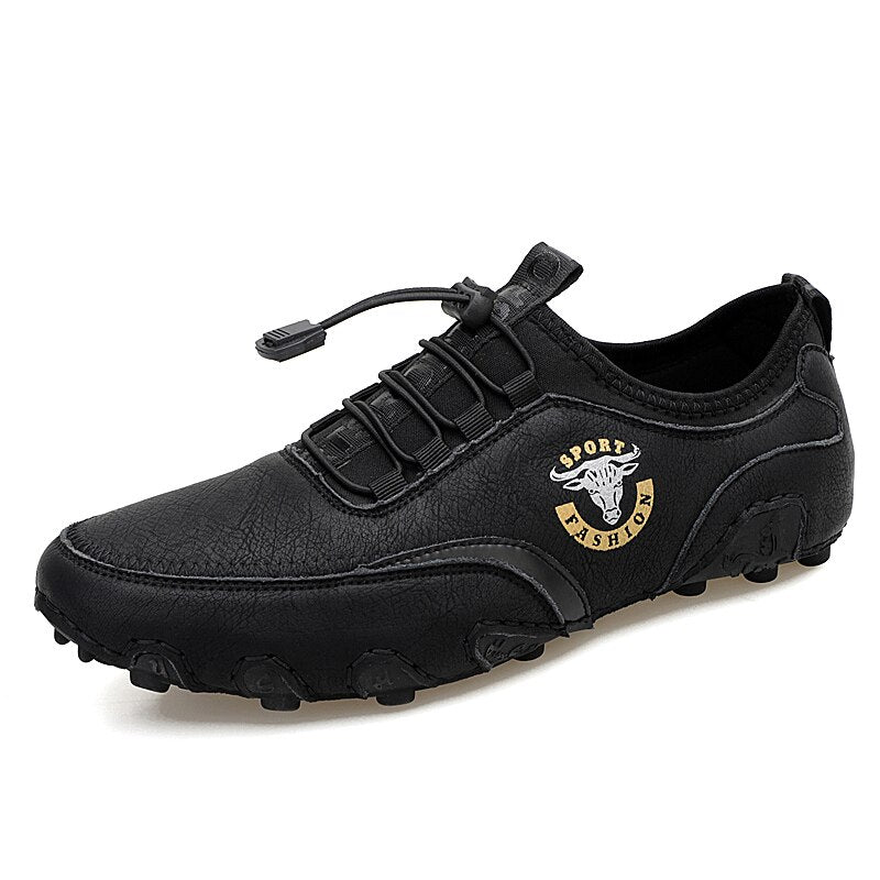 Zapatos de conducción descalzos Baker cómodos para hombre, zapatos de cuero vintage hechos a mano
