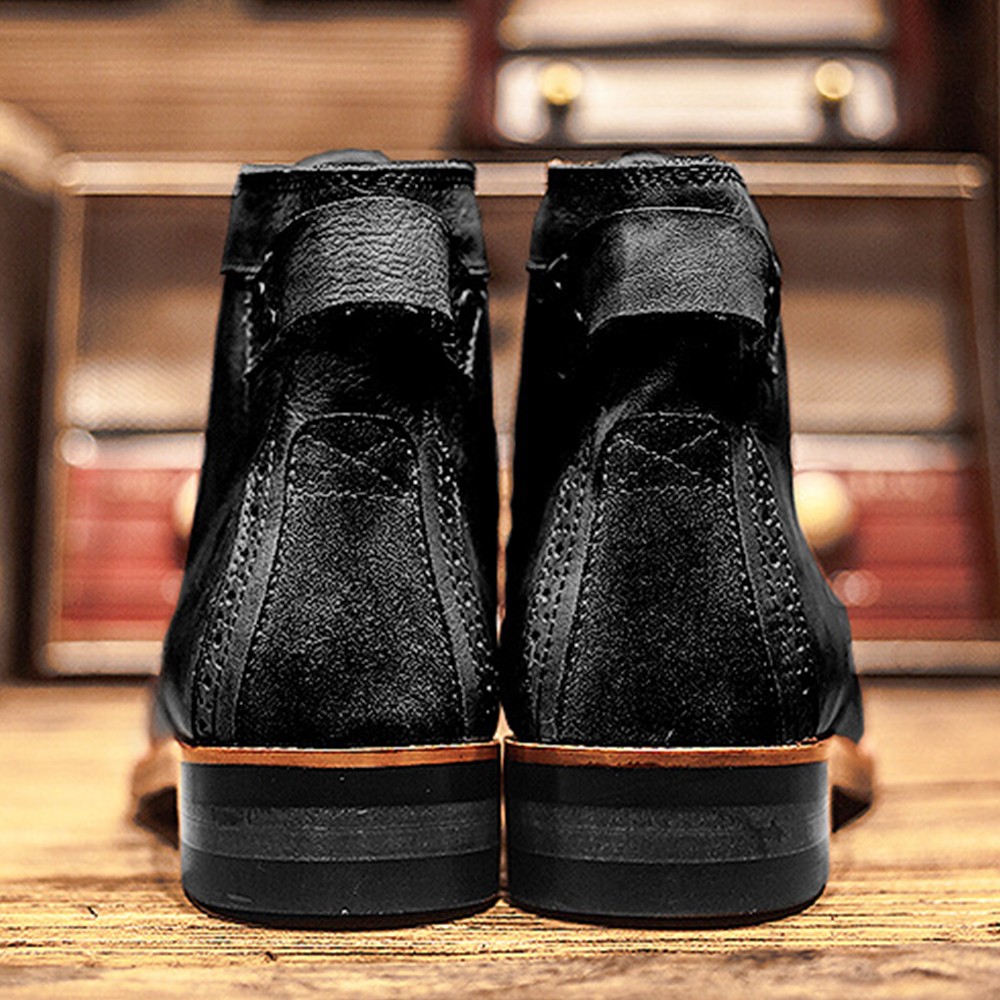 Botas altas de cuero para hombre