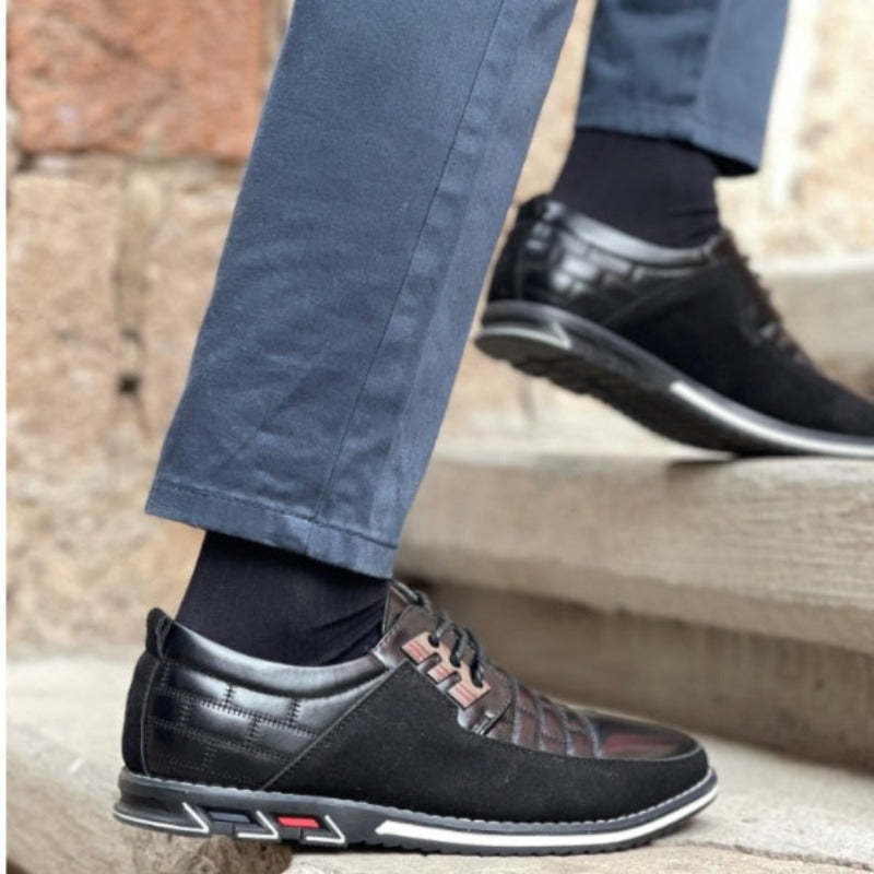 Zapatos ortopédicos de cuero para hombre