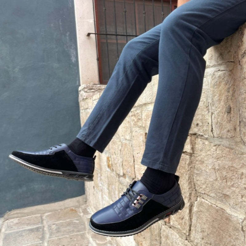 Zapatos ortopédicos de cuero para hombre