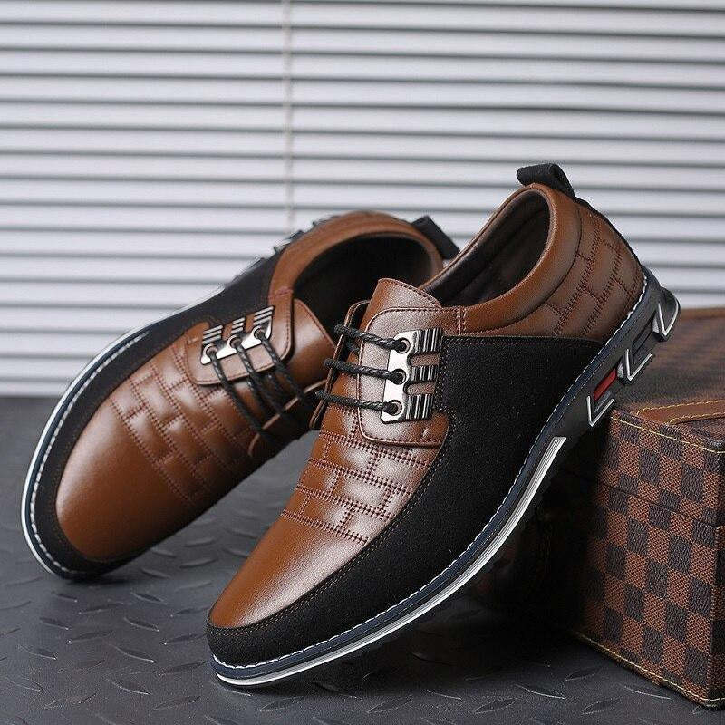 Zapatos ortopédicos de cuero para hombre