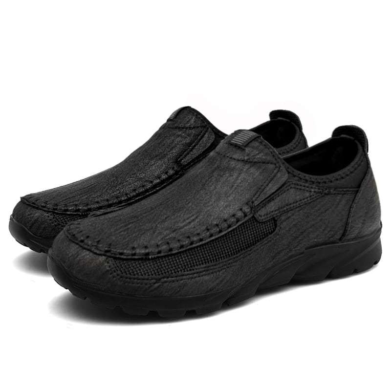 Zapatos ortopédicos casuales de cuero para hombre