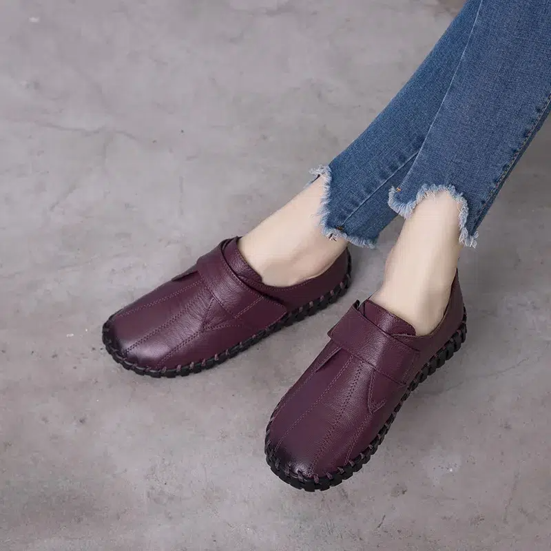 Mocasines ortopédicos de mujer con cierre