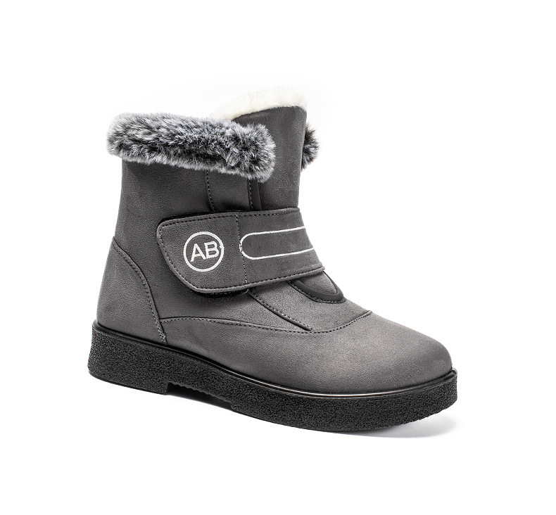 Botas de invierno con forro de piel sintética para mujer