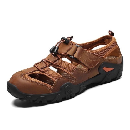 Sandalias ortopédicas de senderismo para hombre, con punta cerrada, antideslizantes, para exteriores