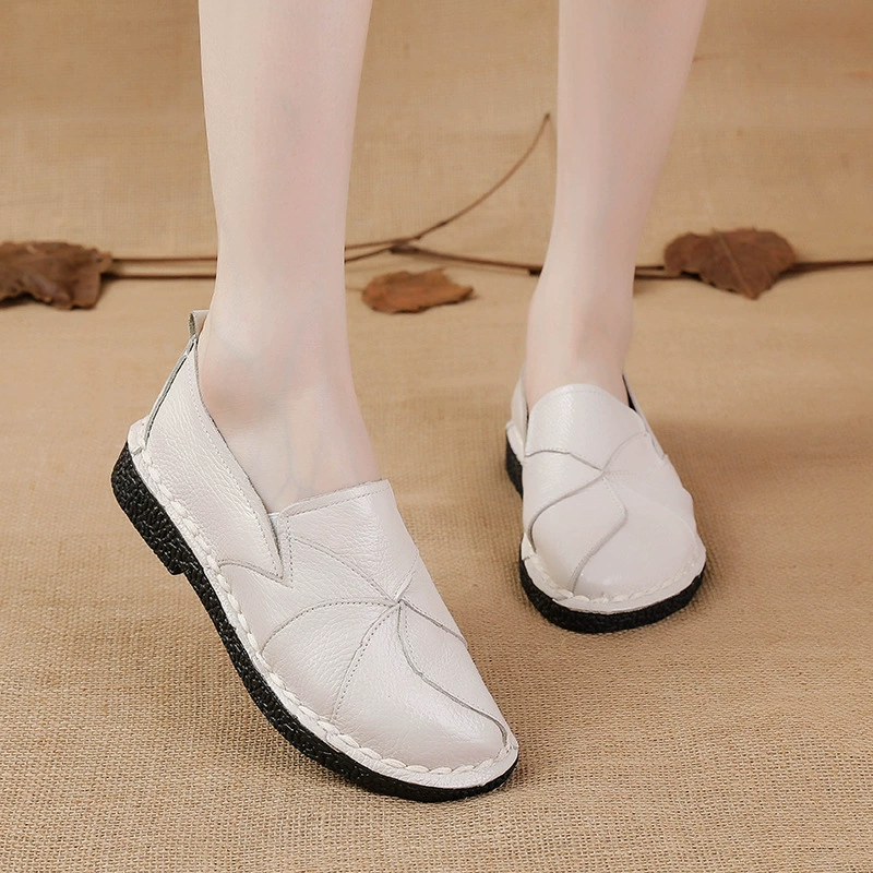 Mocasines de Colores de Piel Auténtica para Mujer