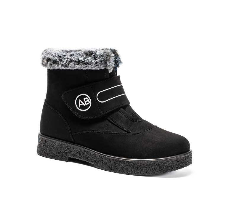 Botas de invierno con forro de piel sintética para mujer