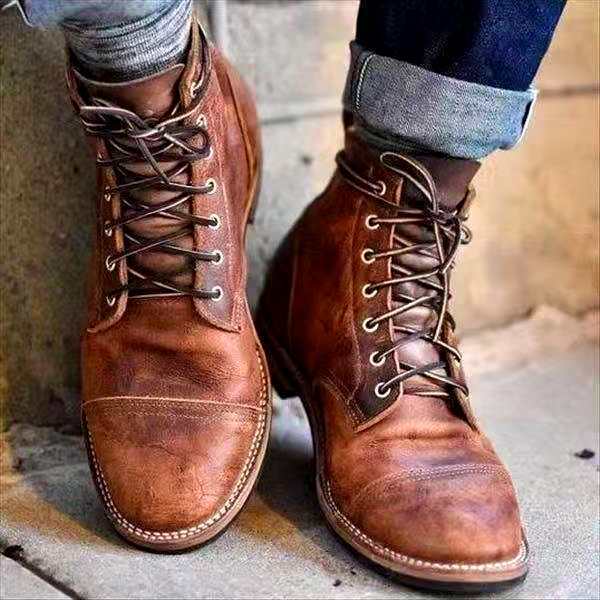 Botas de piel elegantes para hombre