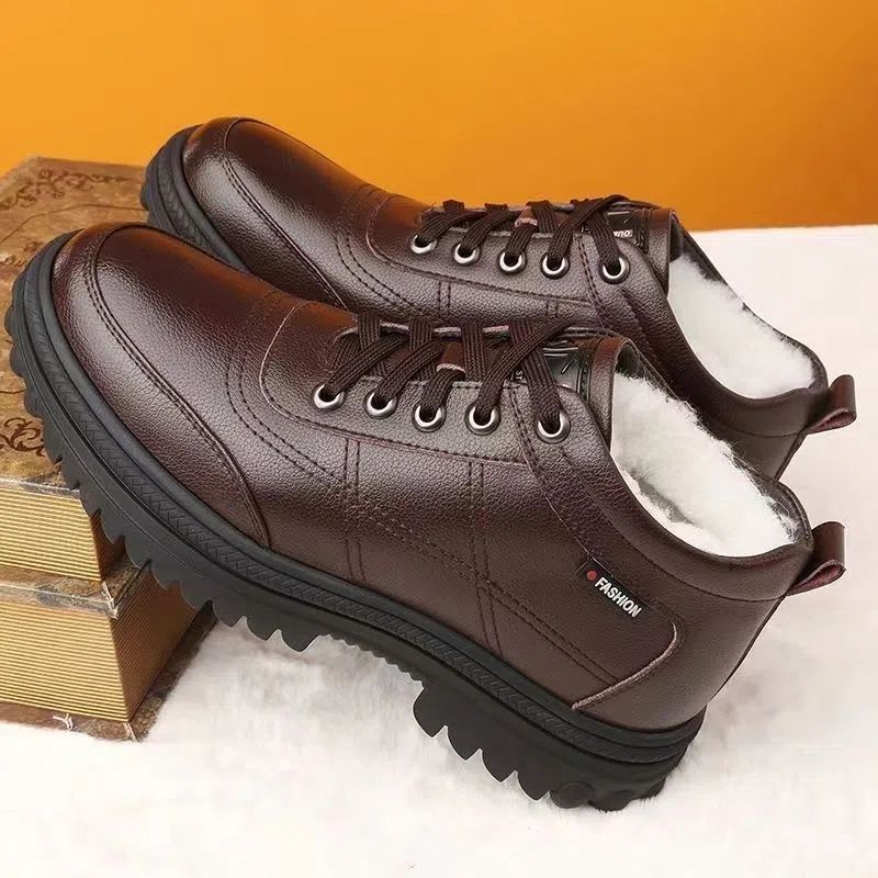 Zapatos de invierno para hombre botas impermeables y cálidas para exteriores