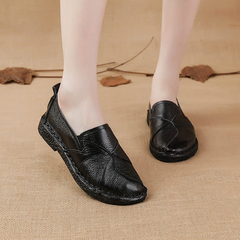 Mocasines de Colores de Piel Auténtica para Mujer