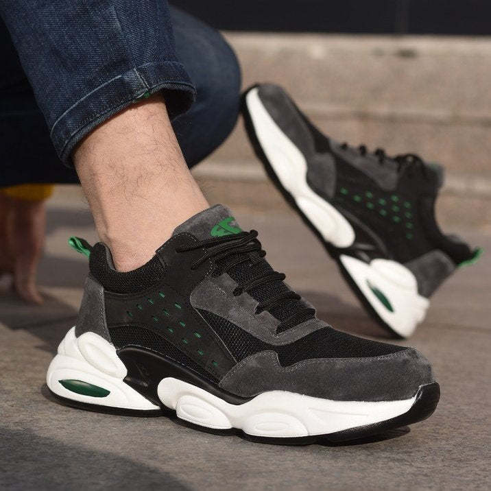 Zapatos ortopédicos para hombres Zapatillas de seguridad antiaplastamiento Steel Head Trendy