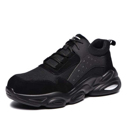Zapatos ortopédicos para hombres Zapatillas de seguridad antiaplastamiento Steel Head Trendy