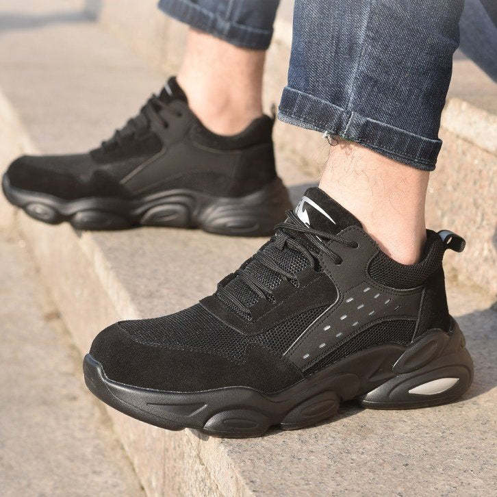 Zapatos ortopédicos para hombres Zapatillas de seguridad antiaplastamiento Steel Head Trendy