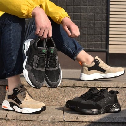 Zapatos ortopédicos para hombres Zapatillas de seguridad antiaplastamiento Steel Head Trendy