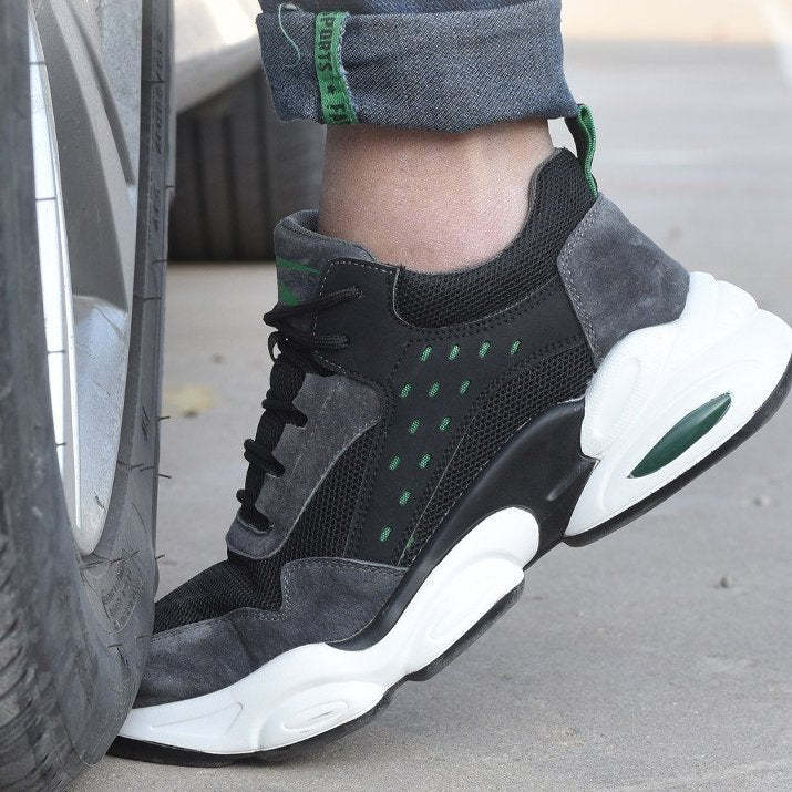 Zapatos ortopédicos para hombres Zapatillas de seguridad antiaplastamiento Steel Head Trendy