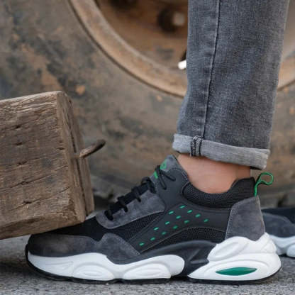 Zapatos ortopédicos para hombres Zapatillas de seguridad antiaplastamiento Steel Head Trendy