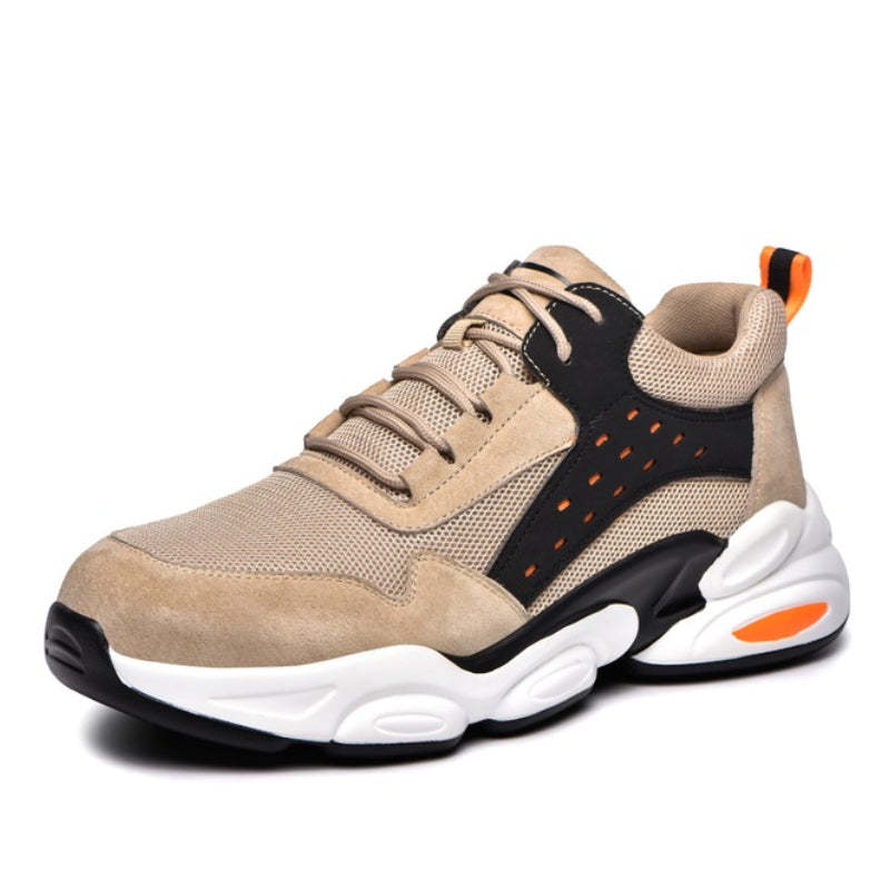 Zapatos ortopédicos para hombres Zapatillas de seguridad antiaplastami