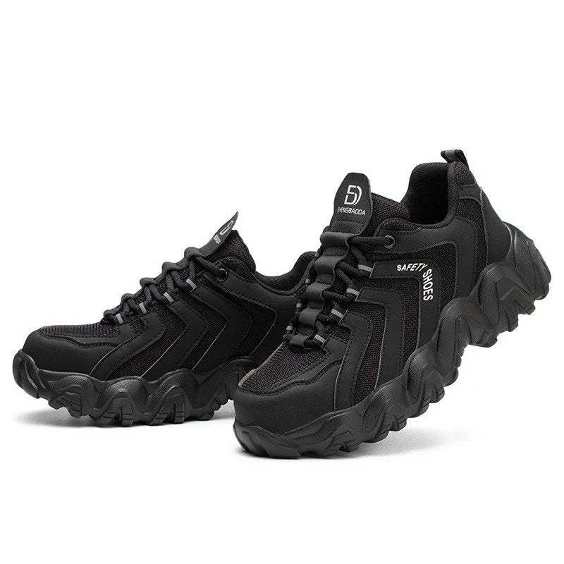 Zapatos ortopédicos indestructibles con suela sólida y reflectantes de seguridad