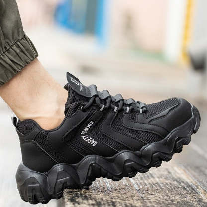 Zapatos ortopédicos indestructibles con suela sólida y reflectantes de seguridad