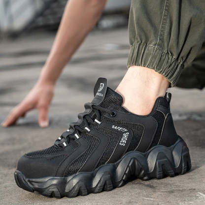 Zapatos ortopédicos indestructibles con suela sólida y reflectantes de seguridad